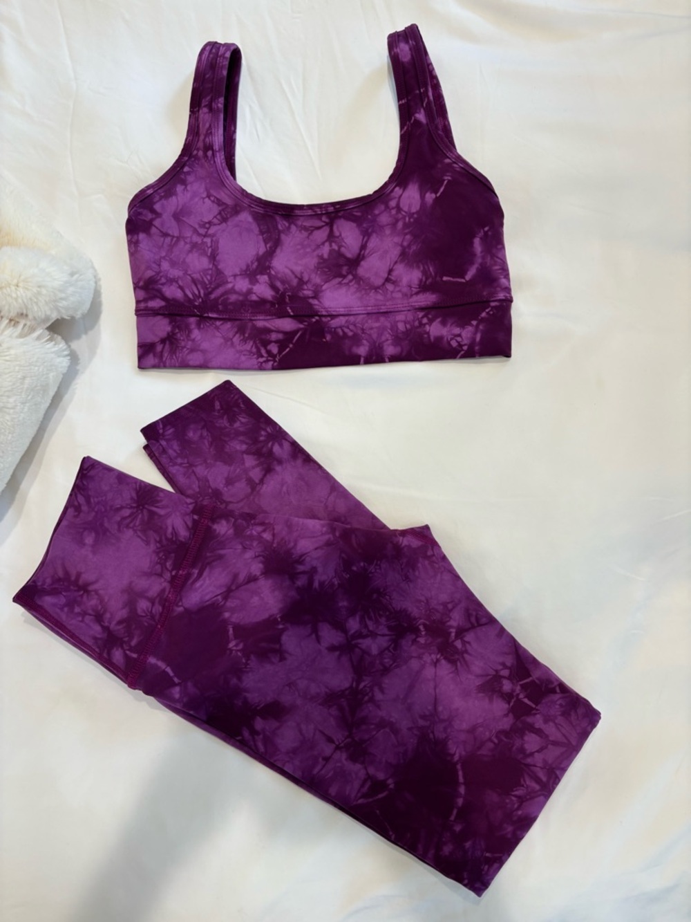 Electric & Rose Purple Tie-Dye Active Set – Medium Bra / Small Leggings - Picture 6 of 6